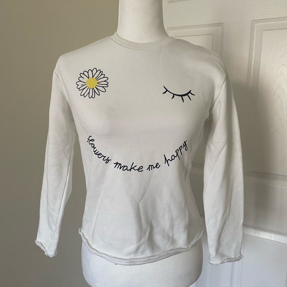 Flowers make me happy Sweatshirt